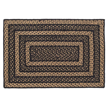 Farmhouse Jute Braided Rug Rect 2'x3' with Rug Pad - The Fox Decor